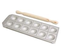 Calder raviolatore tondo 12 posti in alluminio con mattarello