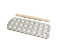 Calder raviolatore tondo 24 posti in alluminio con mattarello