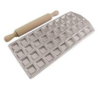 Stampo raviolatore quadro 36 posti art.2148 con mattarello legno