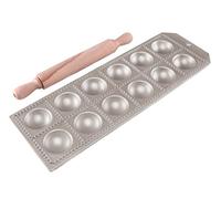 Calder raviolatore tondo 12 posti in alluminio con mattarello