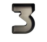 Calder teglia forma numero 3 alluminio antiaderente 18,5x24 cm