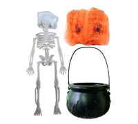 Caldero De Brujas Halloween - Decoración Espeluznante para Halloween Cauldron - Halloweenn Witch | Repisa De, Casa Encantada para Propietarios Organizadores Dee Eventos Aula Mesa Comedor