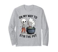 Calderone con Scheletro On My Way To Stir The Pot Maglia a Manica