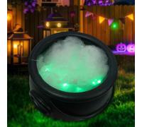 Calderone da strega, regalo di Halloween con luce verde, ornamento per