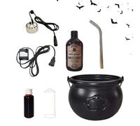 Calderone Decorazione di Halloween - Calderone | Barattolo di nero di Halloween - Vaso gorgogliante per casa infestata oggetti di scena spettrale per feste decorazione per feste per