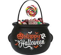 Calderone Halloween Fantasy Kids Witch World Pumpkin Decoration Party Candy Colorful Magic Cauldron Spooky Ghost Autumn Magic Play World Creatures Scary, Colore: Multicolore