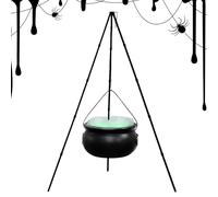Calderone per strega su treppiede, decorazioni per calderoni per streghe di Halloween,Decorazione per ciotola per streghe | Decorazione per secchio di caramelle, decorativi per la
