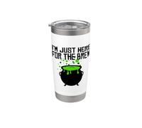 Calderone strega di Halloween I'm Just Here for the Brew Bicchiere termico in acciaio inox doppia parete