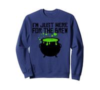 Calderone Strega di Halloween I'm Just Here for The Brew Felpa