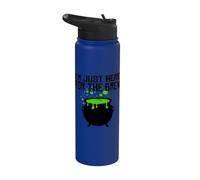 Calderone strega di Halloween I'm Just Here for the Brew Stainless Steel Insulated Water Bottle