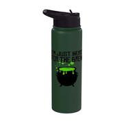 Calderone strega di Halloween I'm Just Here for the Brew Stainless Steel Insulated Water Bottle