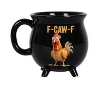 Calderone,Tazze Da Caffè Originali A Tema Gallina Da 355 Ml | Bicchiere In Ceramica - Per Casa Ufficio Tè Cioccolata Calda Latte Bevande Fredde Famiglia Amici Colleghi Donne Uomini Halloween
