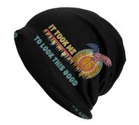 Caldi Beanie Elastico Funny Vintage Birthday Gifts 46Th It Took Me 46 Years To Look This Good Skull cap Design Moderno Slouch Beanie Hat per attività All'Aperto, Dormire, Running