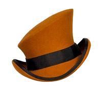 Caldi cappelli invernali asimmetrici cappello a cilindro cappello di lana donna uomo cappello unisex vapore punk cappello a cilindro cappello a cilindro cappello decorativo nastro moda cappello