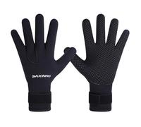 Caldi guanti da muta da uomo in neoprene da 5 mm, progettati per proteggere le mani durante lo snorkeling e altri sport acquatici (S)