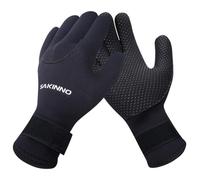 Caldi guanti da muta da uomo in neoprene da 5 mm, progettati per proteggere le mani durante lo snorkeling e altri sport acquatici (XL)