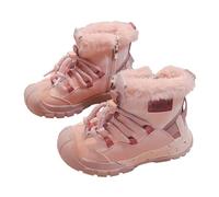 Caldi stivali invernali per bambini - Scarpe spesse comode per ragazze e ragazzi, perfette per le giornate innevate all'aperto, Colore: rosa., 34 EU