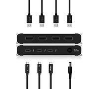 CalDigit Thunderbolt 4 Element Hub - Universal Multi-Port Hub, 4X Thunderbolt 4/USB4 Ports, 4X USB 3.2 Gen2 10Gb/s Ports, Single display up to 8K or Dual 4K 60Hz Displays, 60W