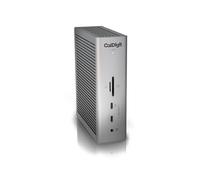CalDigit TS5 - Dock Thunderbolt 5 - 15 porte, ricarica dedicata host 140W, Thunderbolt 5 80 Gb/s x4, USB-C 10 Gb/s x3, USB-A x2, 2.5 GbE, Dual 8K@60Hz, SD & microSD UHS-II, cavo intrecciato da 1 m