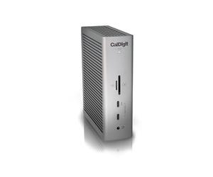 CalDigit TS5 - Dock Thunderbolt 5 - 15 porte, ricarica dedicata host 140W, Thunderbolt 5 80 Gb/s x4, USB-C 10 Gb/s x3, USB-A x2, 2.5 GbE, Dual 8K@60Hz, SD & microSD UHS-II, cavo intrecciato da 1 m