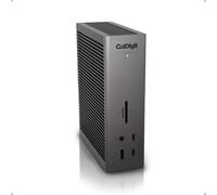 CalDigit TS5 Plus - Dock Thunderbolt 5 a 20 porte, ricarica da 140 W, 3 Thunderbolt 5 da 80 Gb/s, 10 porte USB da 10 Gb/s, controller USB doppi, 10GbE, fino a doppio display 8K 60Hz, cavo intrecciato
