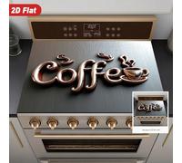 (Caldo!!!) 1 pezzo Copertura protettiva retrò 2D per caffè, questa è una scelta ideale per proteggere i componenti principali della tua cucina, resistente ai graffi, all'usura e al calore. Adatto per 