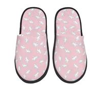 Caldo Calde Ciabatte Modern Knight Horse White Pink Calde Slippers Comode Pantofole Da Casa Per Camera Da Letto, Donne, Uomini L