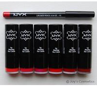 " Caldo Data " NYX Rotondo Rossetto + Labbra Matita 817 Rosso Set Joy's