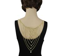 Caldo Donna Lungo Aperto Retro Collana Metallo Oro Moda Gioielli Argento Goccia