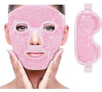 Caldo e freddo per il viso,riduce il gonfiore,elimina le occhiaie e attenua le borse sotto gli occhi,allevia il mal di testa,illumina la pelle(Rosa Maschera per il viso+maschera per gli occhi)