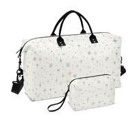 Caldo Famiglia Fiocchi di Neve Stelle Decorativo Oversize Viaggio Duffel Bag Borsa da Palestra con Borsa da toilette per Aereo Viaggio 2 Pz Set maletín de para Mujer