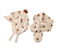 Caldo invernale, paraorecchie, cappello, sciarpa, scaldacollo per neonati fino a 3 anni, morbido tessuto traspirante, copricapo, inverno, bambino, berretto e sciarpa