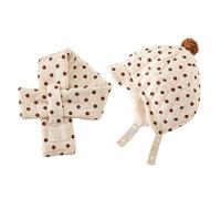 Caldo invernale, paraorecchie, cappello, sciarpa, scaldacollo per neonati fino a 3 anni, morbido tessuto traspirante, copricapo, inverno, bambino, berretto e sciarpa