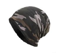 Caldo velluto foderato Camo Cap cotone autunno inverno usura | Comfort interno in velluto, design resistente al vento, copertura per le orecchie, elegante look mimetico, uso quotidiano