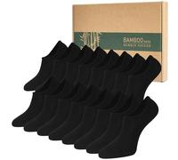 Caldodo Calzini da ginnastica da donna, in bambù, 8 paia di piedi, traspiranti, per lo sport, per donne e uomini, Nero , 39-42