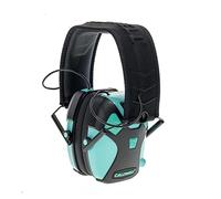 Caldwell E-Max Pro - Aqua - 23NRR Protezione dell'udito con amplificazione del suono e paraorecchie regolabili per tiro, caccia e gamma