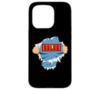 Caleb Name Superhero Gift for Boys Named Caleb Custodia per iPhone 15 Pro