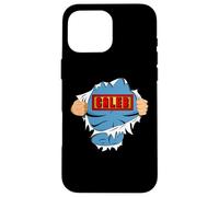 Caleb Name Superhero Gift for Boys Named Caleb Custodia per iPhone 16 Pro Max
