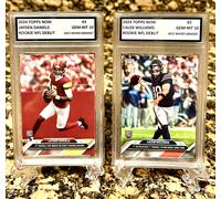 Caleb Williams & Jayden Daniels 2024 TOPPS NOW Rookie GRADED GEM-MINT 10 Lotto