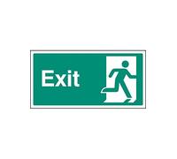Caledonia segni 12036 x exit- destro simbolo segno, in plastica rigida, x: 200 mm x 100 mm