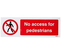 Caledonia segni 13208 G senza accesso per i pedoni segno, Plastica rigida, G: 300 mm x 100 mm