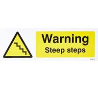 Caledonia segni 14492 G Warning Steep "Steps, 300 mm x 100 mm, plastica rigida