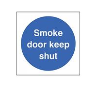 Caledonia segni 21054B Smoke Door Keep Shut Sign, vinile autoadesivo, 80 mm x 80 mm