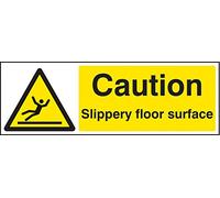 Caledonia segni 24213 g caution Slippery Floor Surface Sign, vinile autoadesivo, 300 mm x 100 mm