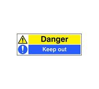 Caledonia segni 26216 m"danger Keep out Sign, vinile autoadesivo, 600 mm x 200 mm