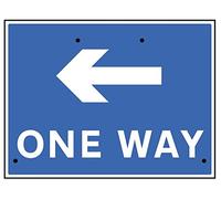 Caledonia segni 57509 Sign, One Way Arrow Left, riflettente