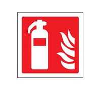Caledonia Signs 11018U - Cartello con simbolo estintore, in plastica rigida, U: 100 mm x 100 mm