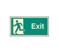Caledonia Signs 32057" x Final exit, sinistra "Sign, Photo Luminescent rigido, 200 mm x 100 mm