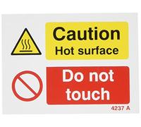Caledonia Signs 84237A segno di attenzione Hot Surface Do Not Touch