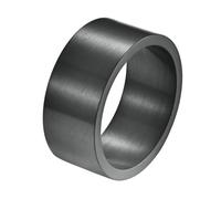 Calefee Anello Uomo di Fidanzamento, Anelli con Incisione Personalizzata Acciaio Inossidabile Fascia Opaco Largo 10mm, Taglia 17